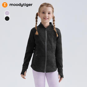 moodytiger25春新女童外套立领修身高弹运动上衣【H】