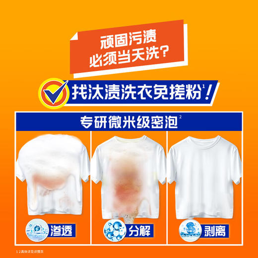 汰渍PRO洗衣免搓粉阳光薰衣草3.4KG 商品图4