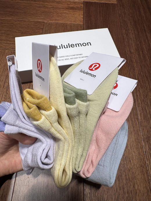 LU纯原订单马卡龙色系棉袜 商品图3