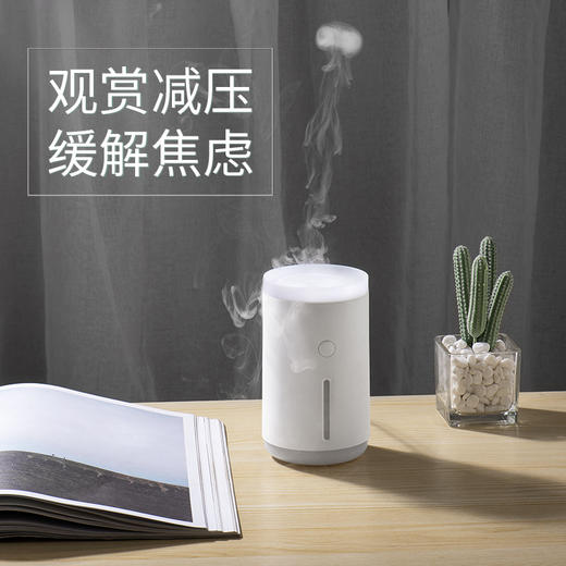 新款水母加湿器吐烟圈静音家用办公加湿喷雾usb车载空气补水仪 商品图1
