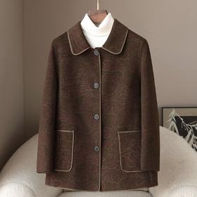 HH 25061705C羊毛双面呢大衣韩版呢子外套