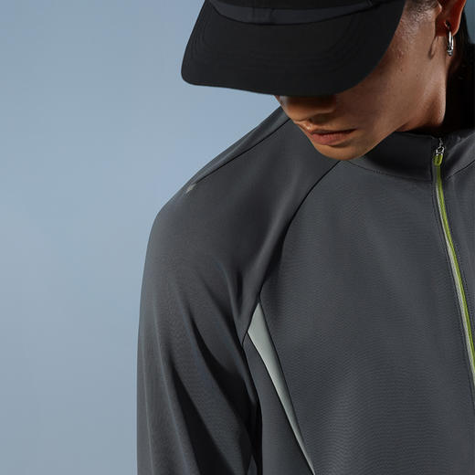 原创单品 ｜ 马孔多防风加绒针织外套 内里磨毛保暖 前片吸湿排汗 高级撞色 立体肩腋  手表孔 拇指洞 两侧拉链兜 商品图3