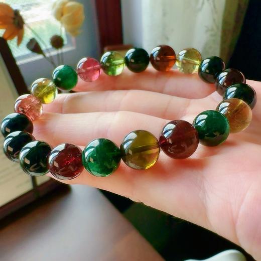 9.9mm单圈老矿碧玺手串 商品图0