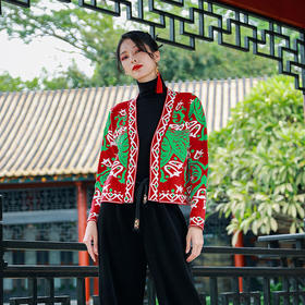 雅致旖旎针织短外套| 现货加急发 | 花纹大气有韵味