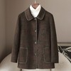 HH 25061705C羊毛双面呢大衣韩版呢子外套 商品缩略图1