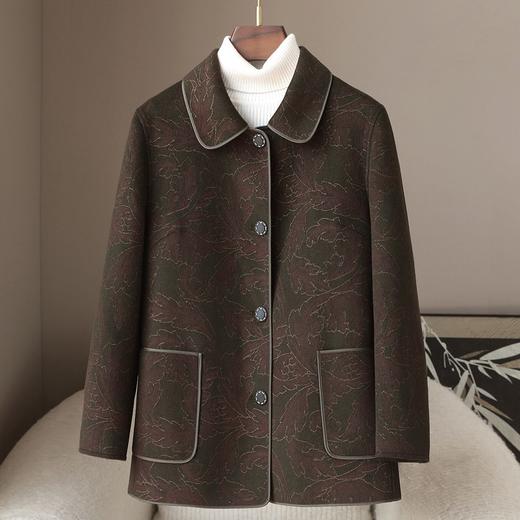 HH 25061705C羊毛双面呢大衣韩版呢子外套 商品图1