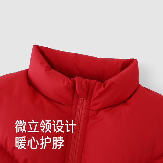 【高定系列】英氏儿童羽绒马甲A类宝宝冬季保暖马夹新年喜庆新款超韧绒 商品图3