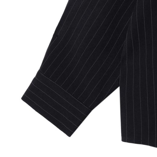 CS217SDSA男士秋冬新款痞帅男装极简风条纹领带休闲潮流衬衫网红款衬衣 商品图4