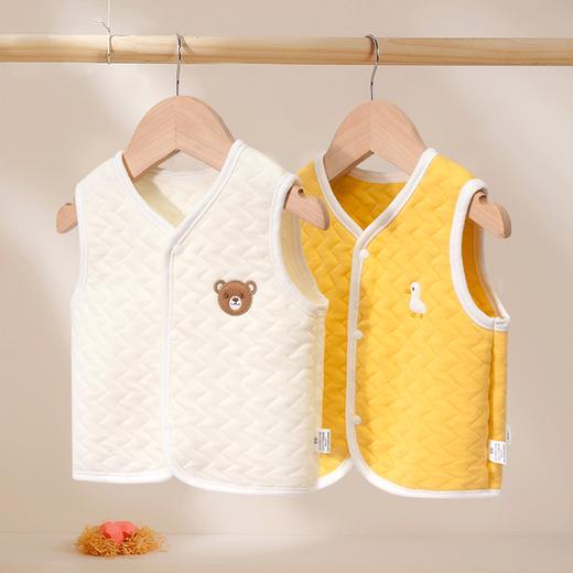 小班郎婴儿马甲春秋外穿男宝宝小背心儿童新生儿夹棉保暖上衣女孩秋冬装73-110 商品图1