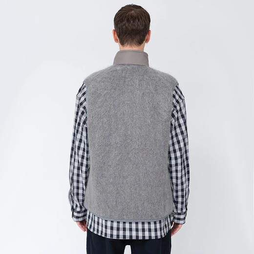 nanamica Zip-Up Mohair Vest 男女中性款马海毛羊毛混纺毛衣马甲 商品图2