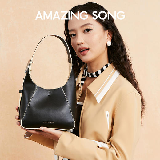 Amazing Song乙颂 显眼包小号手提包简约通勤水桶托特包包【该商品不支持用券】 商品图4
