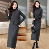 HR MEIQIN1833知性风时尚三件套裙洋气百搭马甲t恤半身裙套装 商品缩略图1