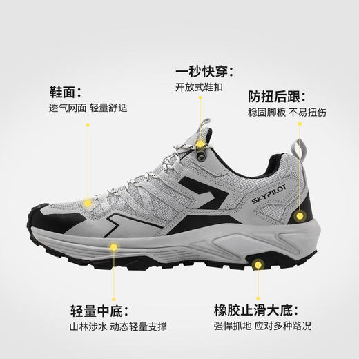 【穿出千元质感 全场景覆盖 稳如磐石】skypilot斯柏锐岩野山地鞋 商品图4