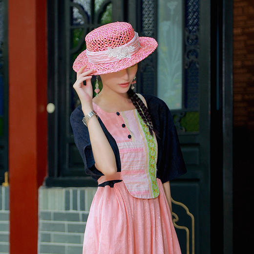 【夏季新品】粉黛薰然编织宽檐礼帽 | 少量现货 商品图2
