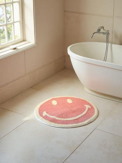 Smiley 笑脸地垫卫生间浴室吸水速干脚垫轻奢高级可机洗水洗 商品图7