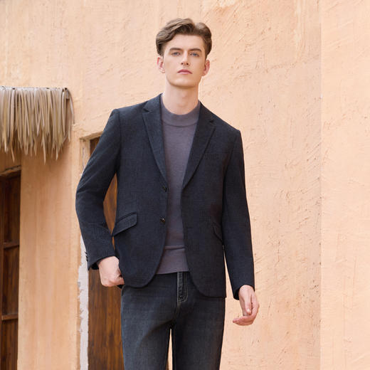 半身缘男装 秋季简洁大方商务西装外套253312M01410019 商品图3