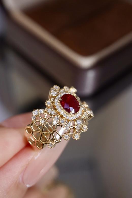 0.78ct刻面红宝石戒指 商品图2
