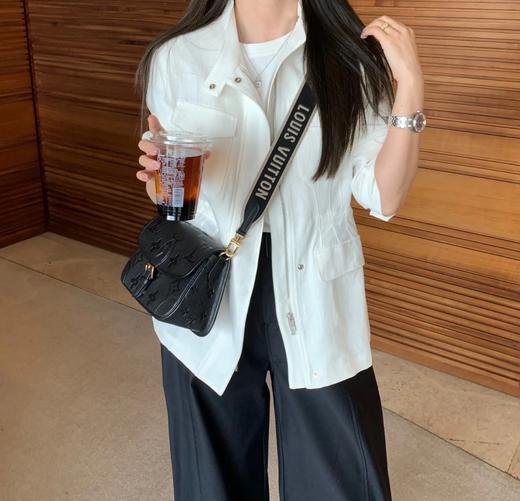 BT226-驴家Diane 可拆卸不可调节肩带钩扣开合压纹软粒面 牛皮革 法棍手提单肩包（BT*MM）7.31直播款 商品图1