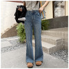 王炸裤型~复古高腰微喇牛仔裤女2025新款秋弹力修身阔腿长裤！ 商品缩略图6