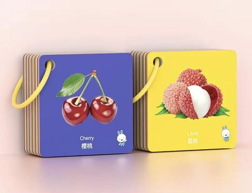 【曼龙严选】认知卡 儿童早教益智 看图识字 动物数字形状颜色交通工具水果蔬菜 商品图6