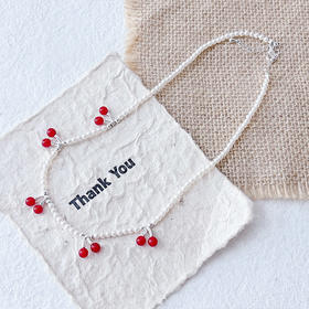 新款少女项链白珠子项链纪念日百货门店同款164748883