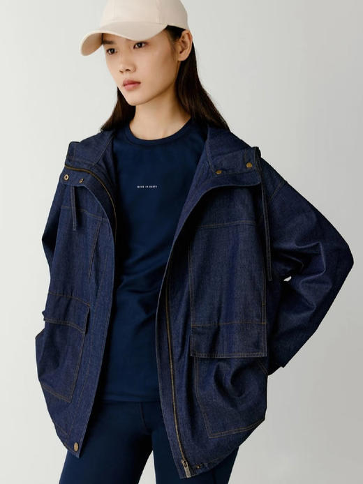 【高品质私服】【IC斜纹棉弹连帽牛仔外套】斜纹编织结构构建挺括骨架，久穿不易变形N1244-CC【无标出货 介意慎拍】 商品图2