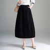 QYM 6327-Y花苞休闲裙半身裙气质中长款A字裙 商品缩略图0