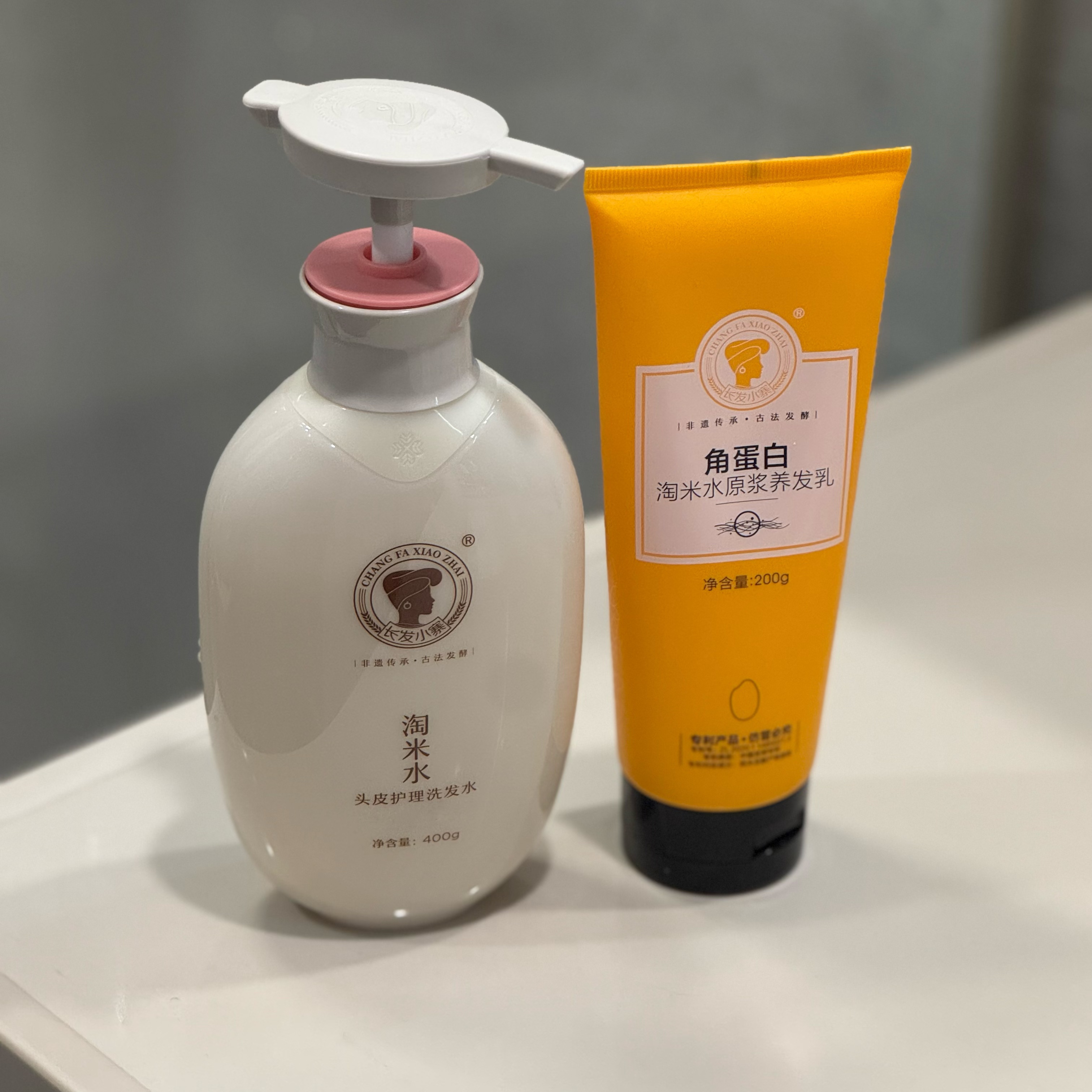 淘米水洗发水升级啦!【中国长发村的护发秘诀】沙龙级别洗护，精粹淘米水原浆，滋养发根，修护受损发芯 去屑止痒控油蓬松洗发水