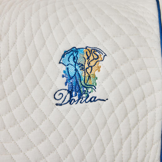 多喜爱 安豫天然乳胶枕（中枕/低枕）【进口原液乳胶】【针织面料】【人体工学】两款高度可选 柔弹支撑 商品图5