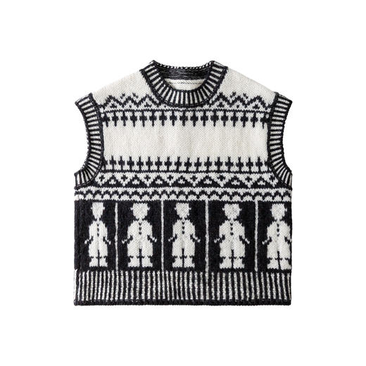 苏苏姐家茧影背心手工DIY编织棒针上衣毛线团粗羊毛线材料包 商品图4