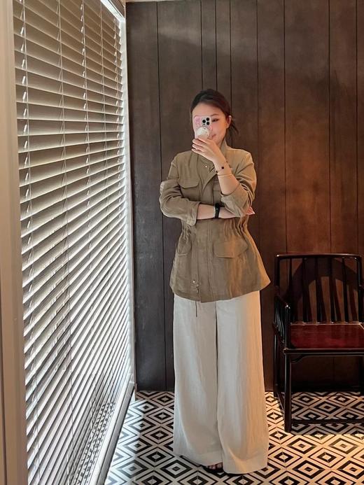 【高品质私服】【LP老钱风亚麻立领外套】微A字动态廓形，自带天然柔光肌理感！紫外线UPF50阻隔率N1542-CC【无标出货 介意慎拍】 商品图5