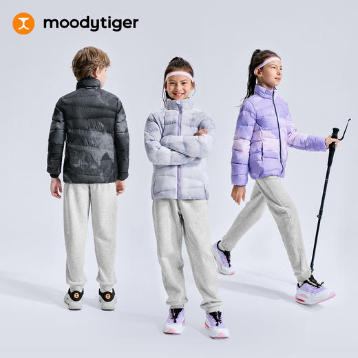 【大J专属】moodytiger男女童印花轻薄羽绒服保暖衣54510703/54510701 商品图4