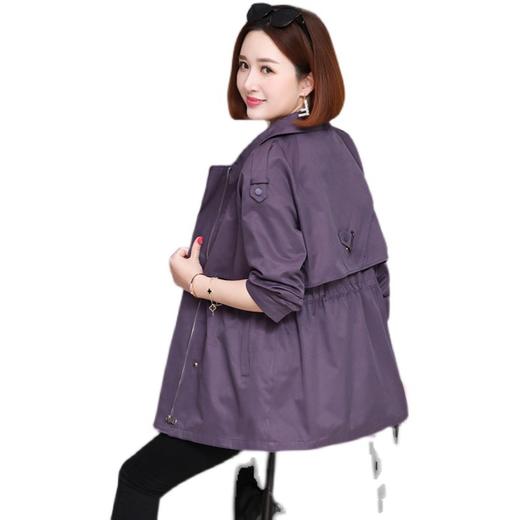 丁摩 春秋外套女短款风衣小个子休闲时尚上衣5ZF-6003 商品图4