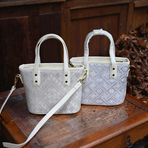 【广西非遗】万吉纹壮锦包托特包女手提包民族风通勤包 商品图13