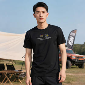 20周年阿拉善英雄会纪念短袖T恤A款毛笔字设计男女团队e族队服装 NMT2229
