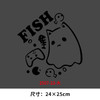 猫咪吃鱼FISH烫画印花贴新款DIY热转印胶片电熨斗烫画 商品缩略图0