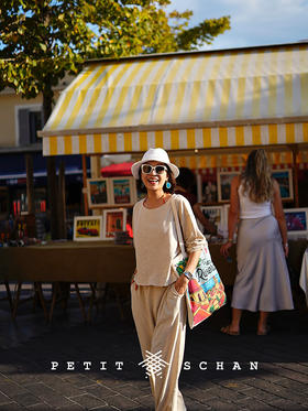 PETIT SCHAN小闪 CLO#892 Nomad 流动者 棉亚麻针织面料休闲citywalk套装