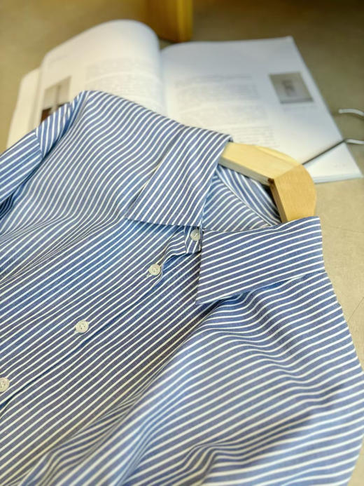 Celin * 同源面料条纹衬衫|挺括kang皱 商品图5
