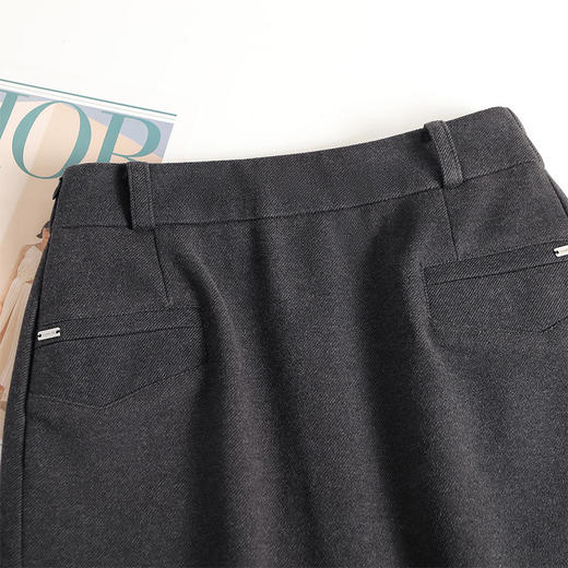 QYM 6326 -Y毛呢半身裙中长款包臀裙一步裙时尚 商品图3