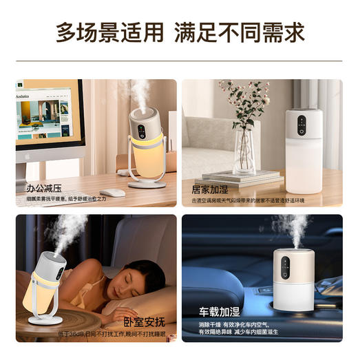 新款空气加湿器家用补水静音办公桌面卧室迷你小型便携usb加湿器 商品图3