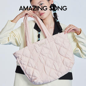 Amazing Song乙颂 绵绵购物包单肩手拎超大容量通勤包包托特包【该商品不支持用券】