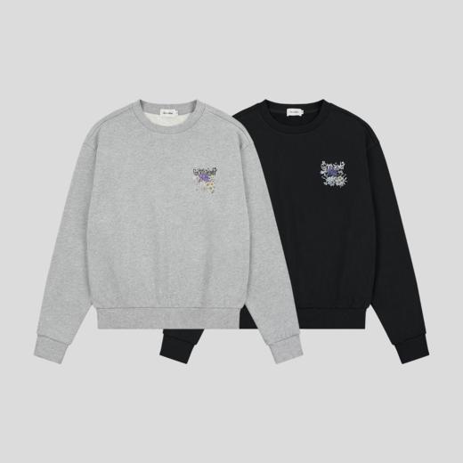 GOODBAI 花朵logo印花圆领卫衣 商品图0