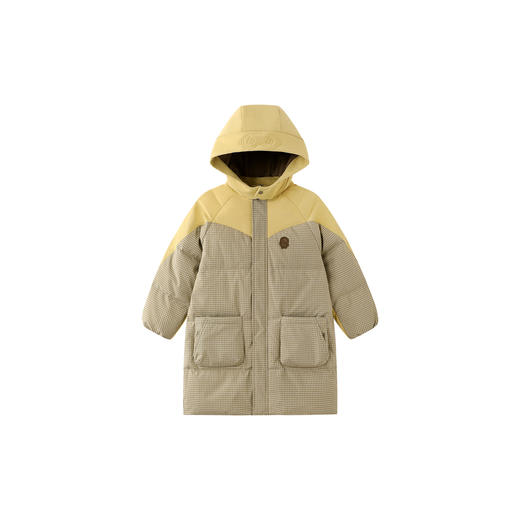 【商场同款】英氏儿童羽绒服冬季长款连帽外套男宝保暖时尚新款超韧绒 商品图4