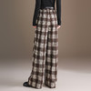 QYM 9515-Y格纹阔腿裤直筒裤宽松休闲裤 商品缩略图2