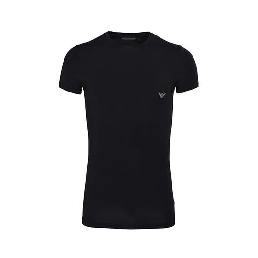 【半卖半送超惠秒】Armani 莫代尔弹力 银标logo 男女通款短袖T恤 97111 商品图0