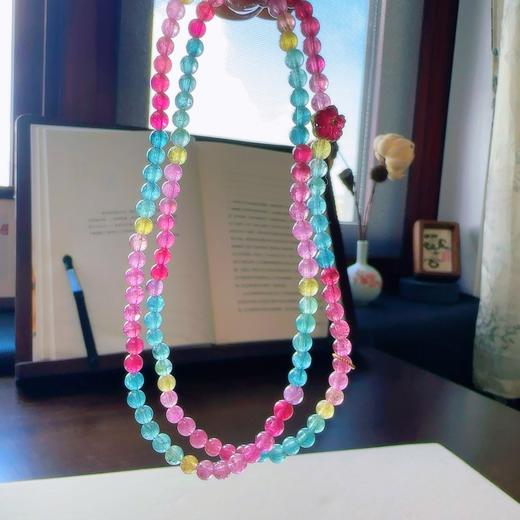 4.7mm多圈彩虹碧玺手串项链两用 商品图8