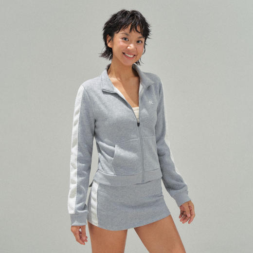 Ariseism 美式复古立领外套+休闲卫裤两件套运动套装女秋季新款 商品图3