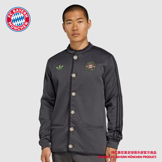 【官网同款】拜仁足球俱乐部丨wisen休闲夹克灰色文化衫外套 商品图0