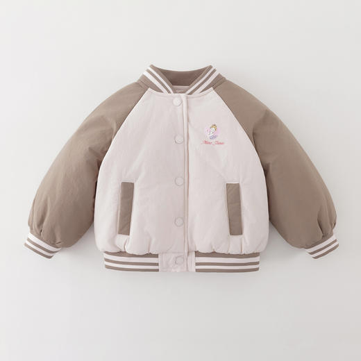 【无氟防泼水】马克珍妮女童芭蕾女孩夹棉拼色棒球服秋冬款551568 商品图3