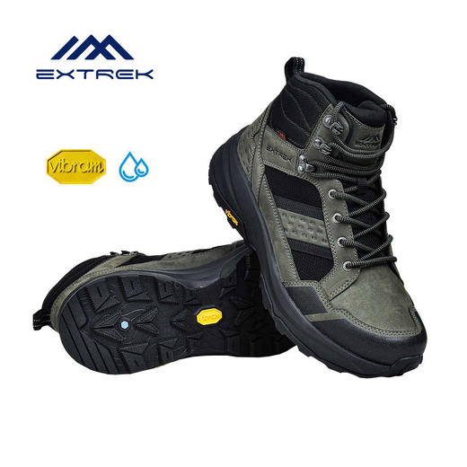 【高帮送保温杯/低帮送3双羊毛袜】天越/Taketop上风 联名定制款中低帮VIBRAM头层皮防水防滑徒步登山鞋 商品图3